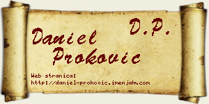 Daniel Proković vizit kartica